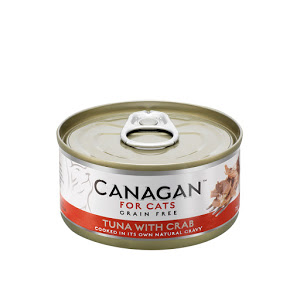 CANAGAN 無穀物主食罐頭 (吞拿魚伴蟹肉配方) 75g